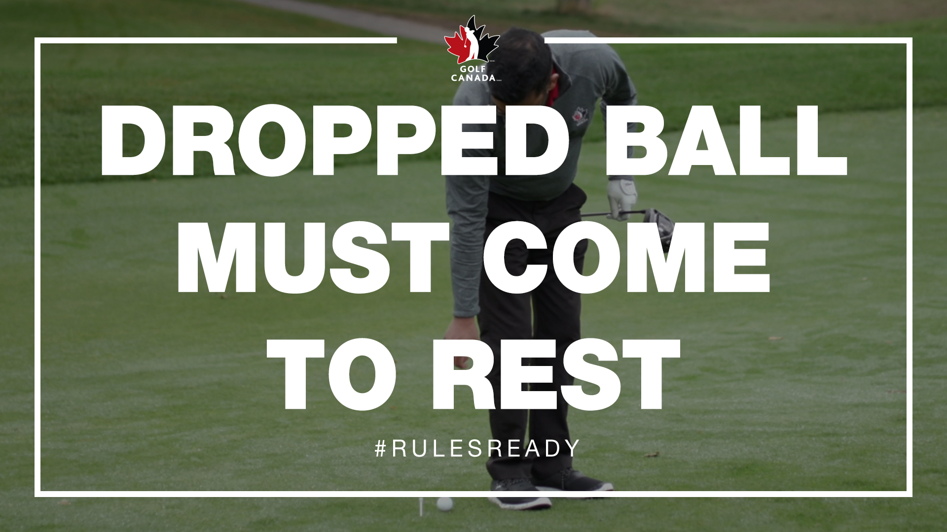 Rules of Golf Dropped ball must come to rest Golf Saskatchewan