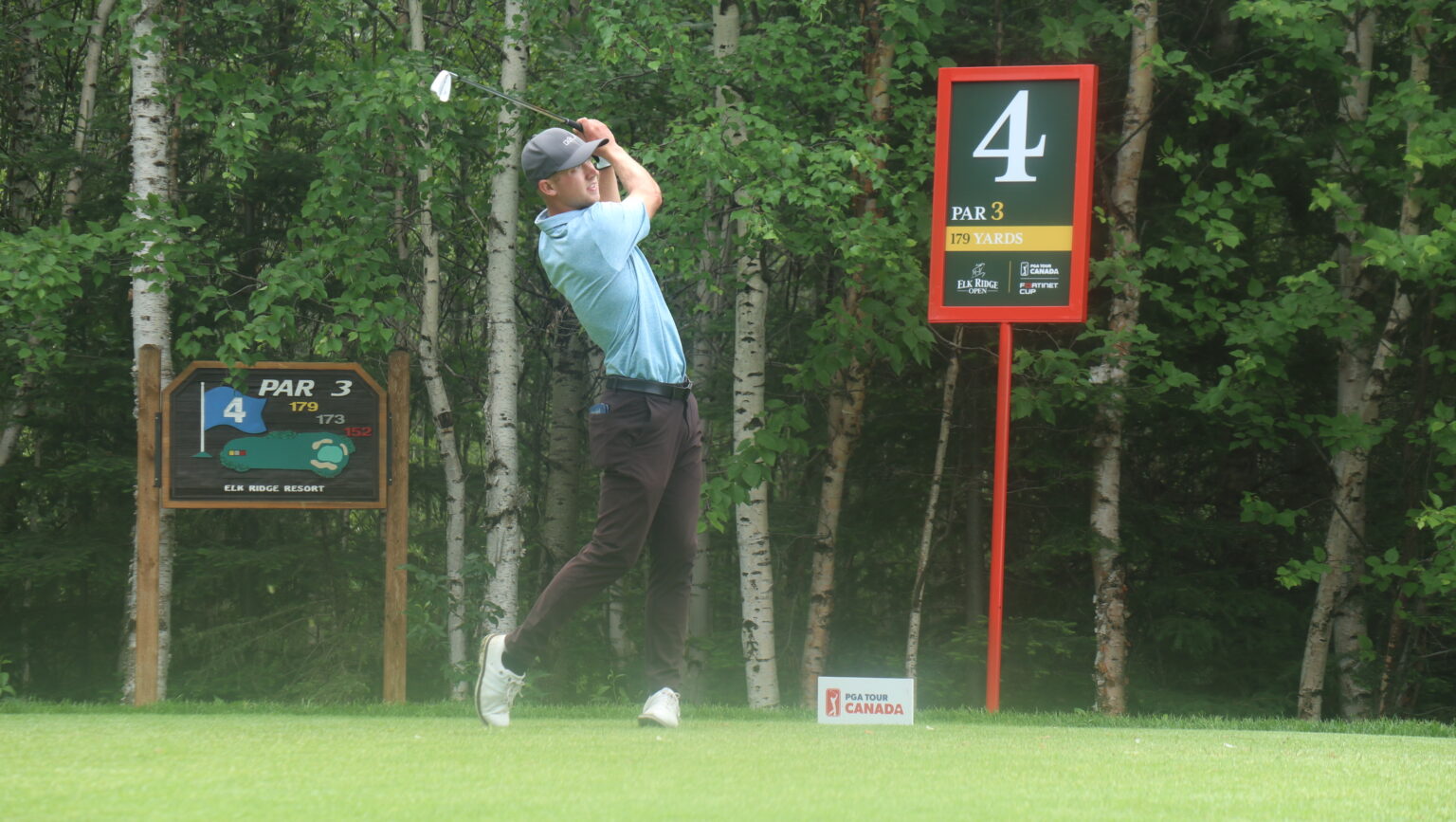 Campbell leads locals after weathermarred round one at Elk Ridge